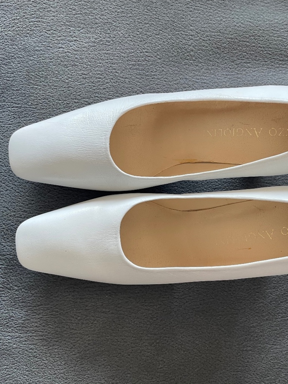 Enzo Angiolini  WEDDING  white Leather  high shoes.   size  8.5